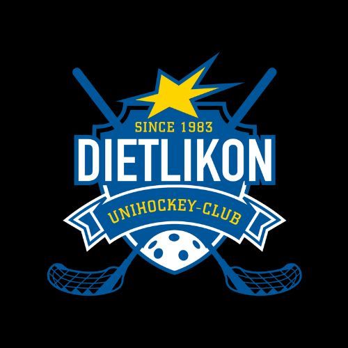 Logo des Unihockey-Clubs Dietlikon, Referenzkunde für Team-Events aus der Region Zürich